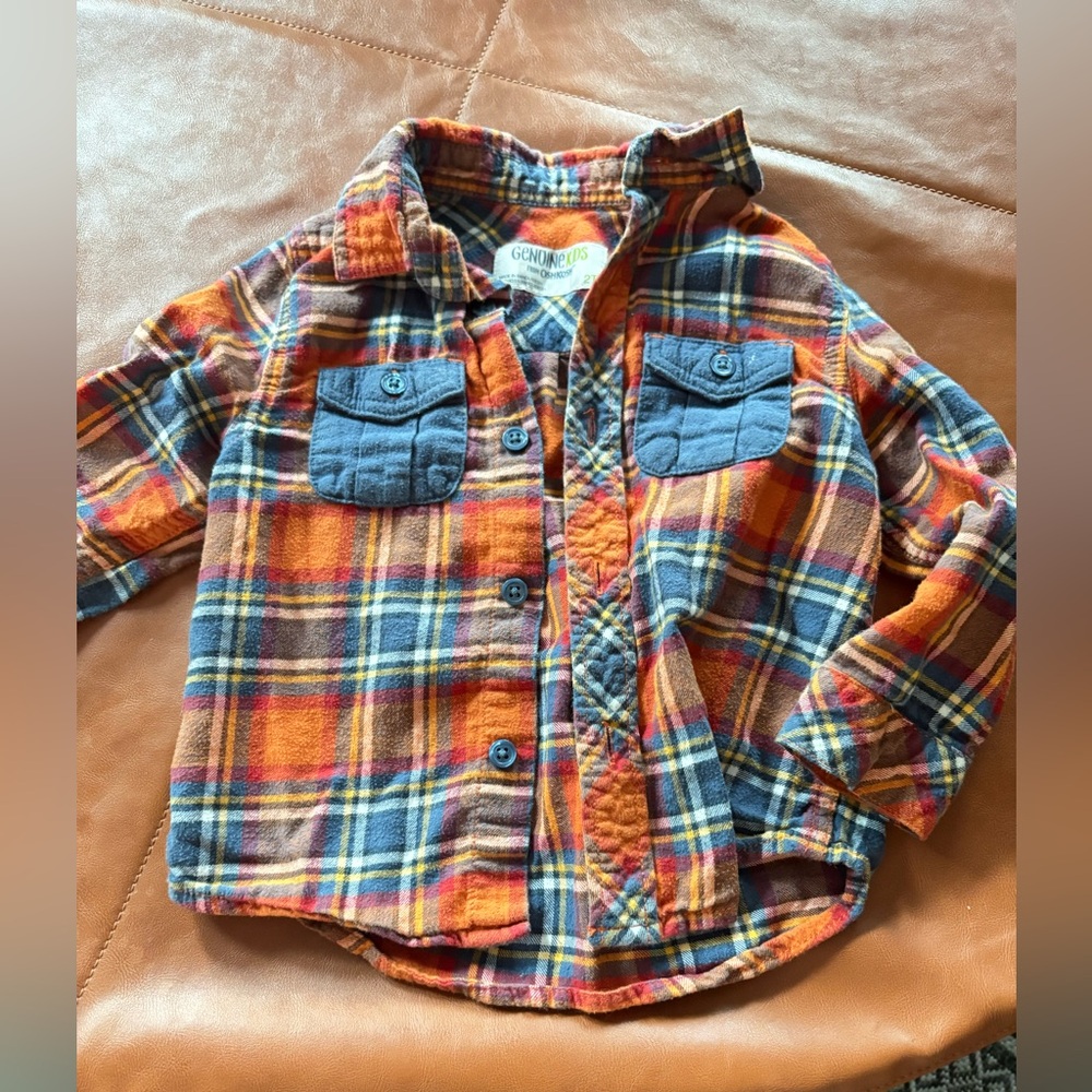 OshKosh B'gosh Kids Plaid Button Down Shirt 2T